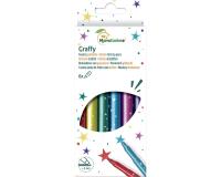 Pochette de 6 feutres pailletés - Multicolore