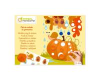 Boîte créative, Pâte à modeler et gommettes, Saisons - Orange