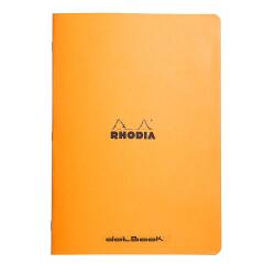 Cahier piqué Rhodia Classic 21x29,7 cm 96 pages dot non détachables 80g - Orange
