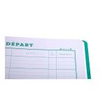 Piqûre 320X240 Courrier départ 80 pages - Vert