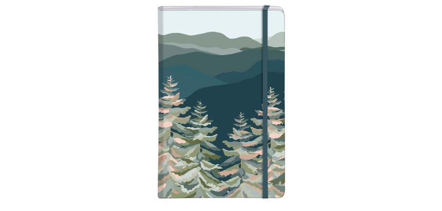 La Vie en Vosges, Carnet rembordé rigide A6 10,5x14,8 cm, 96 pages, uni, fermeture élastique, ass.