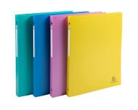 Exacompta Forever Young Recycled Ring binders, 15mm spine 4 rings A4 PP - Assorted colours