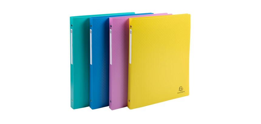Classeur 4 anneaux 15mm polypropylène Forever Young - A4 - Couleurs assorties