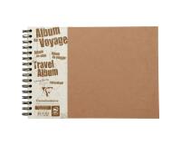 Album de voyage Age Bag reliure intégrale A4 paysage 80 pages ligné 120g + uni à grain 160g