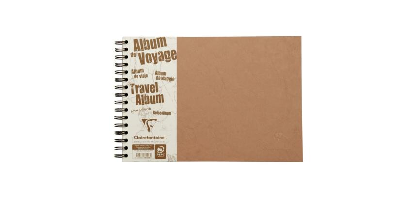 Album de voyage Age Bag reliure intégrale A4 paysage 80 pages ligné 120g + uni à grain 160g