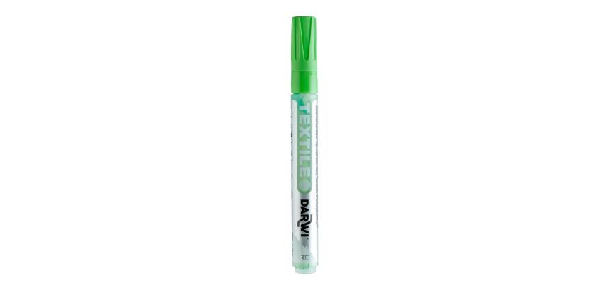 DARWI Marqueur Peinture Textile Opaque Pointe Conique Fine 2mm - Vert prairie