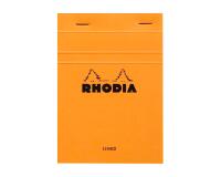 Bloc agrafé Rhodia N°13 10,5x14,8 cm 80 feuillets ligné 80g - Orange