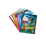 Les Fables de La Fontaine cahier d'écriture piqué 17x22cm 96 pages grands carreaux 3mm agrandi 12/12 6 fables assorties - Assortis