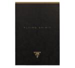 Bloc entoilé en-tête Flying Spirit Black A5 140 pages détachables ligné motifs assortis papier ivoire 90g - Noir