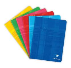 Cahier piqué 17x22cm 48 pages petits carreaux Couleur aléatoire - Assortis