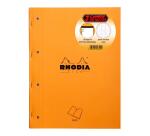 Lot de 3 blocs agrafés Rhodia Side 80 feuillets. - Orange