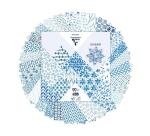 ORIGAMI, Pochette de 60 feuilles 70g/m2 au format 15x15cm - Shibori floral - Multicolore