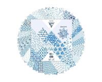 ORIGAMI, Pochette de 60 feuilles 70g/m2 au format 15x15cm - Shibori floral - Multicolore