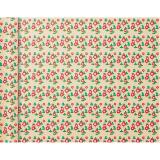 Pap.80g, Tiny Rolls 5x0,35m, Fleurs rges - Rouge
