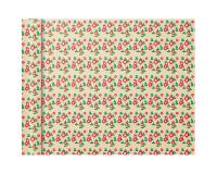 Pap.80g, Tiny Rolls 5x0,35m, Fleurs rges - Rouge