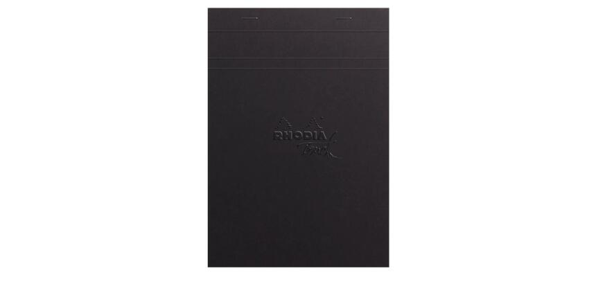 Rhodia Touch - GREY Maya Pad - bloc agrafé A5 50f uni papier Maya GRIS 120g - Noir