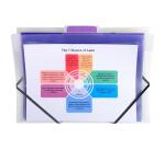 Trieur mural 6 compartiments Crystal - A4 - Cristal