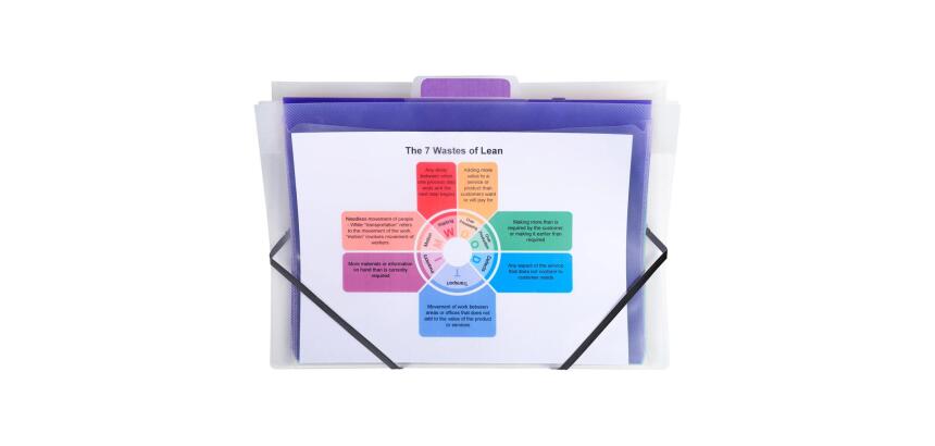 Trieur mural 6 compartiments Crystal - A4 - Cristal