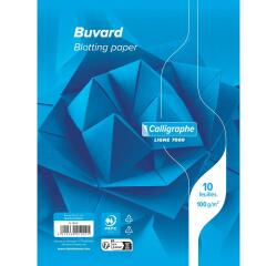 Buvard 7000 16x21 cm 10 feuilles uni 100 g teinte blanche