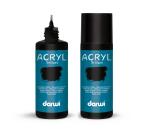 Darwi Flacon de 80 ml de Peinture Acrylique Universelle Brillante - Noir