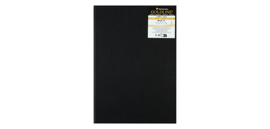 Goldline carnet rembordé rigide 40F A4 140g portrait - Ivoire