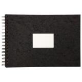 Carnet de Voyage aquarelle spiralé 20F A4 300g - Noir