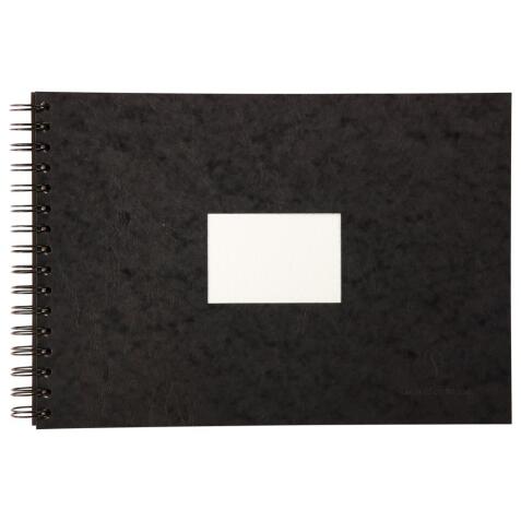 Carnet de Voyage aquarelle spiralé 20F A4 300g - Noir