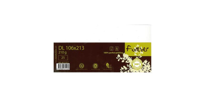 Carte 106x213 FOREVER 210g pqt 25
