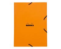 Rhodia chemise à élastiques 3 rabats 24x32 cm - Orange