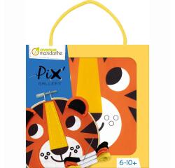 Pix Gallery, Tambourin Tigre - Orange