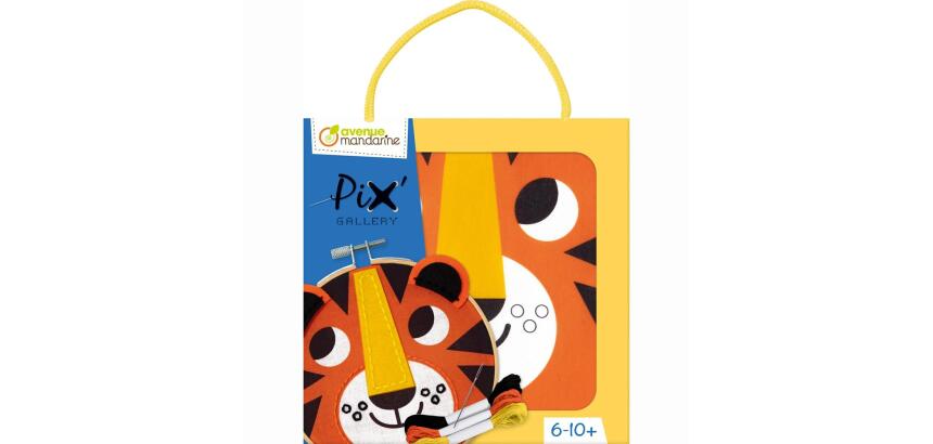 Pix Gallery, Tambourin Tigre - Orange
