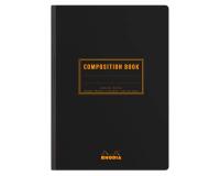 Rhodia Classic Composition book A5 ligné+M 7 mm 160 pages 80g non microperforé - Noir