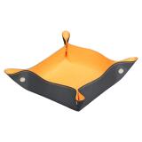 Rhodiarama vide-poche réversible simili cuir italien 12x12x4,5 cm - Titane