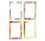 Kit fotográfico (con expositor) 10x7 cm - 6 juegos de 4 marcos de fotos magnéticos