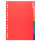 Divider Pressbd A4 225g 6P ColouRed - Assorted colours