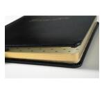 Exacompta - Cod. 4711E - 1 Libro degli ospiti in Pelle - 140 pagine avorio - 27x22cm - Nero