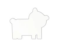 Symbole ours 20.5cm - Blanc