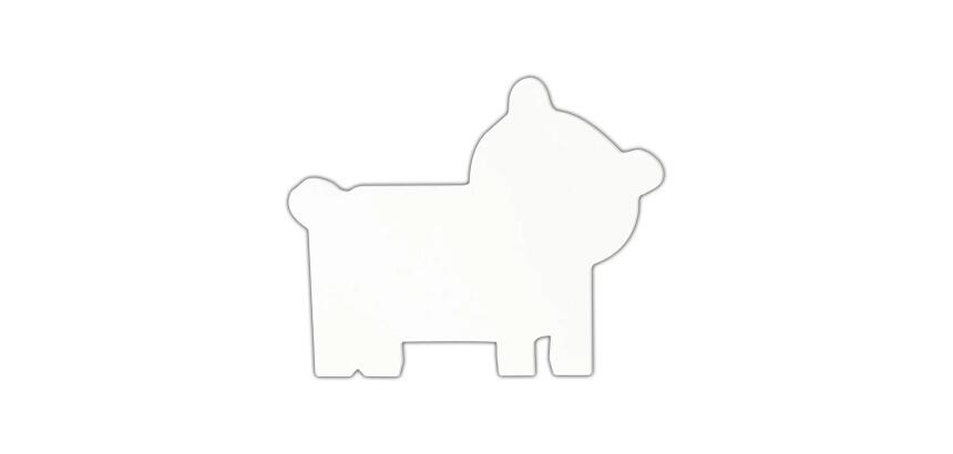Symbole ours 20.5cm - Blanc