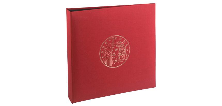 Classeur numismatique + 5 feuilles plastique - 24,5x25 cm