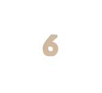 Chiffre 6 kraft 20cm - Kraft