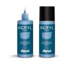 Darwi Flacon de 80 ml de Peinture Acrylique Universelle Opaque - Bleu gris