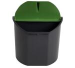 Tapa semi-circular Ecológica + compartimiento cerrado + dimensiones 200x95x20mm - Verde