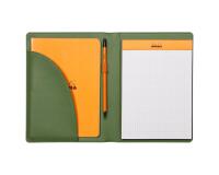 Rhodiarama livret porte-bloc N°16 pour bloc ou carnet format A5 - Sauge