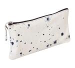 COSMICUIR Daim Trousse plate 22x11 cm Bleu foncé