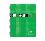 Cahier Travaux Pratiques reliure intégrale 17x22 cm 80 pages grands carreaux 90 g + uni 125 g - Assortis