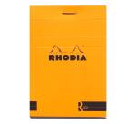 Bloc agrafé Rhodia le R N°11 7,2x10,5 cm 70 feuillets ligné 90g - Orange