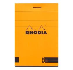 Rhodia Basics Orange Le R Stapled Pad No11 A7 Lined - Orange|