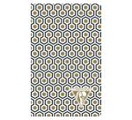Neo Deco carnet piqûre textile 7,5x12cm 48 pages ligné motifs assortis papier ivoire 90g - Assortis