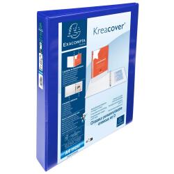 Classeur personnalisable rigide 2 poches KreaCover - 4 anneaux en D 30mm - A4 maxi