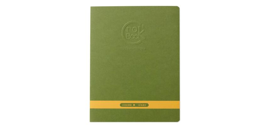 Crok'Book carnet piqué 24F 17x22cm 90g papier ivoire F - Aléatoire